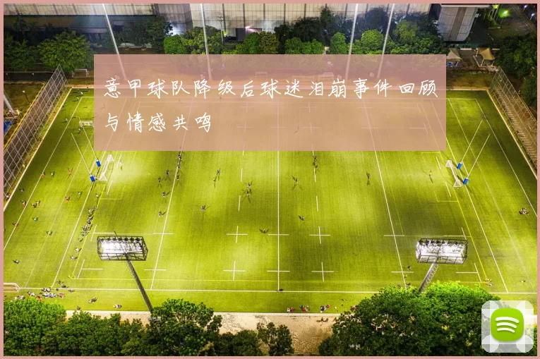 意甲球队降级后球迷泪崩事件回顾与情感共鸣