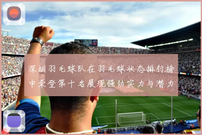 深圳羽毛球队在羽毛球状态排行榜中荣登第十名展现强劲实力与潜力